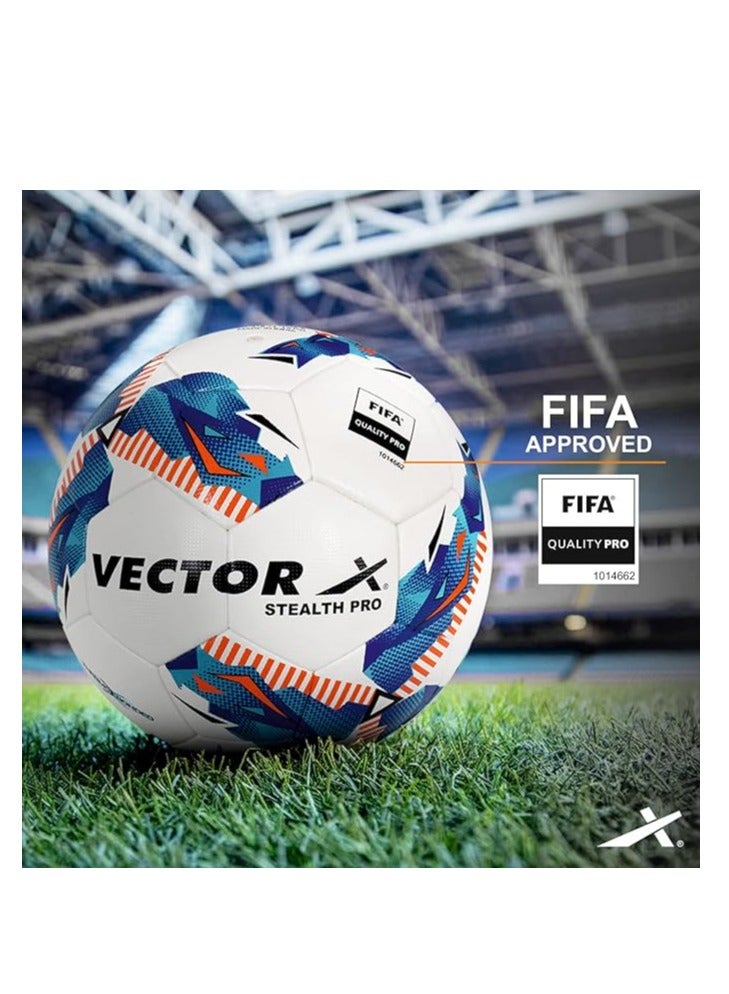 Vector X Stealth Pro Thermo Bonded PU Football (Size 5) | Moulded | Professional | Match | Training | Practice | Soccer Ball - Image 3