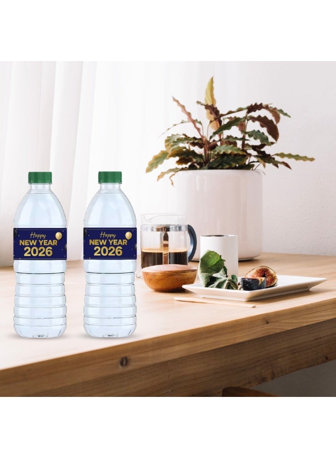 PRINTSHOP4ME New Year's Water Bottle Sticker Labels - Set of 20 Pcs - Cheers To New Beginnings - New Year’s Eve Party Supplies - Image 5