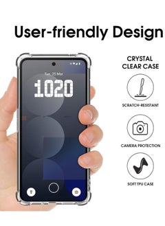 Houmt Nothing Phone 3a Pro Case Cover Soft Silicone Case with Reinforced Corner Slim Fit Shockproof Camera Protection Cover for Nothing Phone 3a Pro 6.7-inch  - Image 2