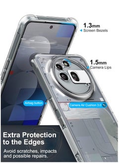 Houmt Nothing Phone 3a Pro Case Cover Soft Silicone Case with Reinforced Corner Slim Fit Shockproof Camera Protection Cover for Nothing Phone 3a Pro 6.7-inch  - Image 3