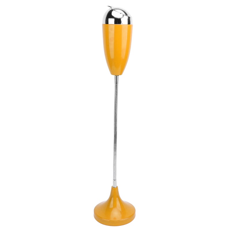 Adjustable Ashtray Smokeless Indoor Outdoor Floor Standing Ash Tray with Lid for Home Patio Windproof Balcony Ashtray Yellow - Image 3