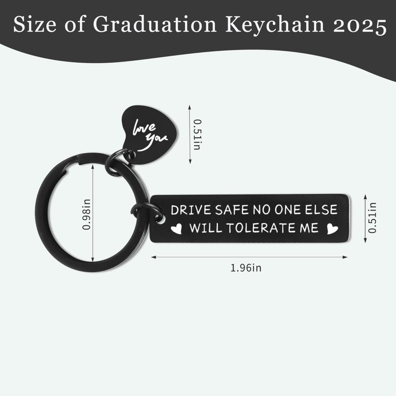 Chambom Drive Safe Keychain for Men - Husband, Boyfriend, Christmas, Birthday, Anniversary, Valentine's Day Gift for Him, Dad - No One Else Will Tolerate Me - Image 4
