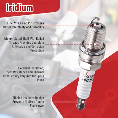 Pindex 8 Pack Ignition Coils and Iridium Spark Plugs,UF230 4504/PK20TT Coil Pack Kits Compatible with Toyota Lexus 4Runner Tundra Land Cruiser Sequoia GS430 GX470 LS430 LX470 SC430 4.3L 4.7L V8 - Image 5