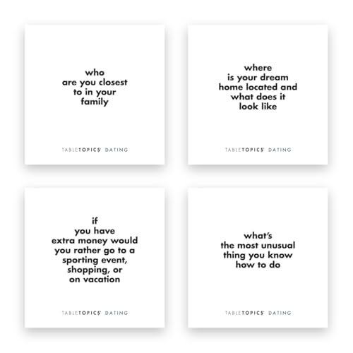 TableTopics Dating to Go - 40 Conversation Starter Cards to Break The Ice and Get to Know Your Date, Game for Couples Just Starting Out or First Dates - Image 4