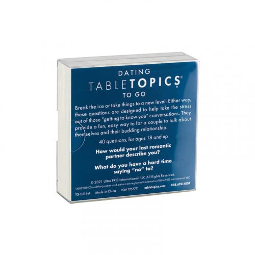 TableTopics Dating to Go - 40 Conversation Starter Cards to Break The Ice and Get to Know Your Date, Game for Couples Just Starting Out or First Dates - Image 2