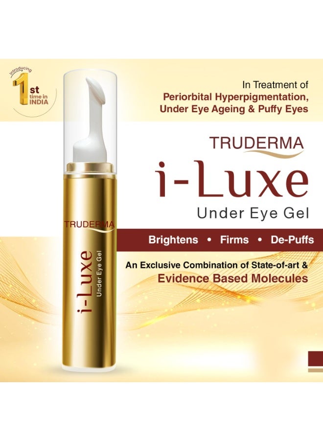 REGALIZ Truderma i-Luxe Under Eye Gel | Reduces Dark Circles, Puffiness, Crow's Feet & Fine Lines | Hydrating & Anti-Aging Formula | 15ml - Image 2