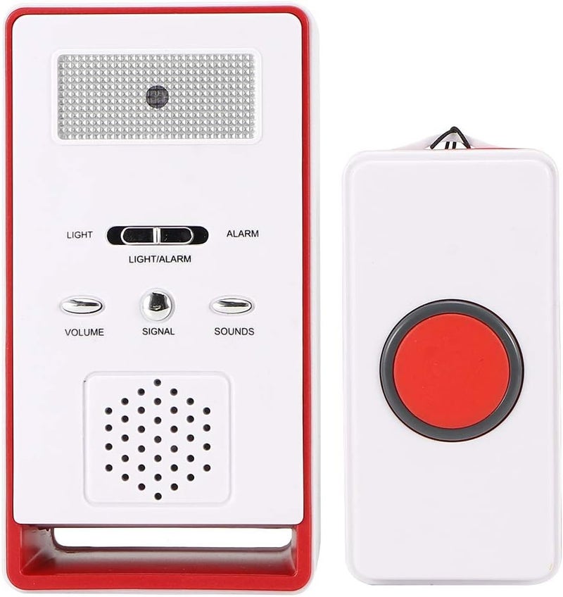klarako Wireless Call Bell, Remote Wireless Caregiver, Pager Kit Intercom Call Button for Pregnant Elderly Patients Disabled - Image 2