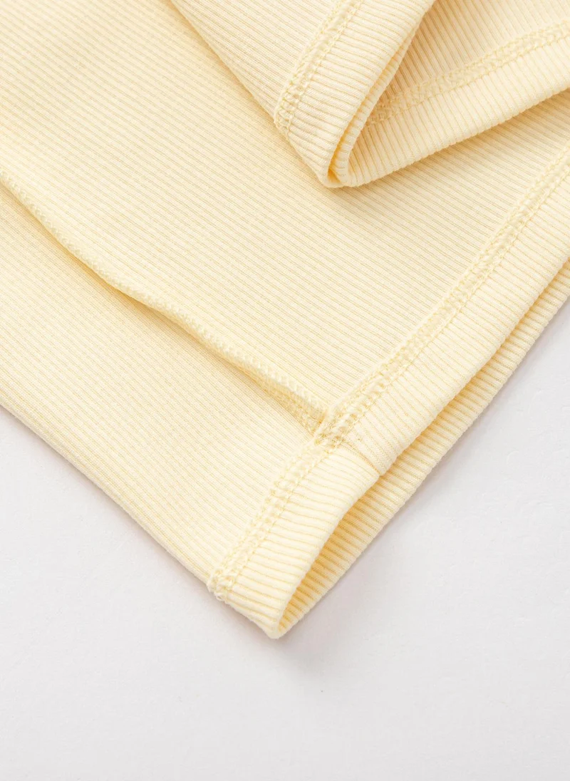 Balabala Yellow Kids Girls Round v-neck short-sleeved T-shirt for Women | Best Price UAE