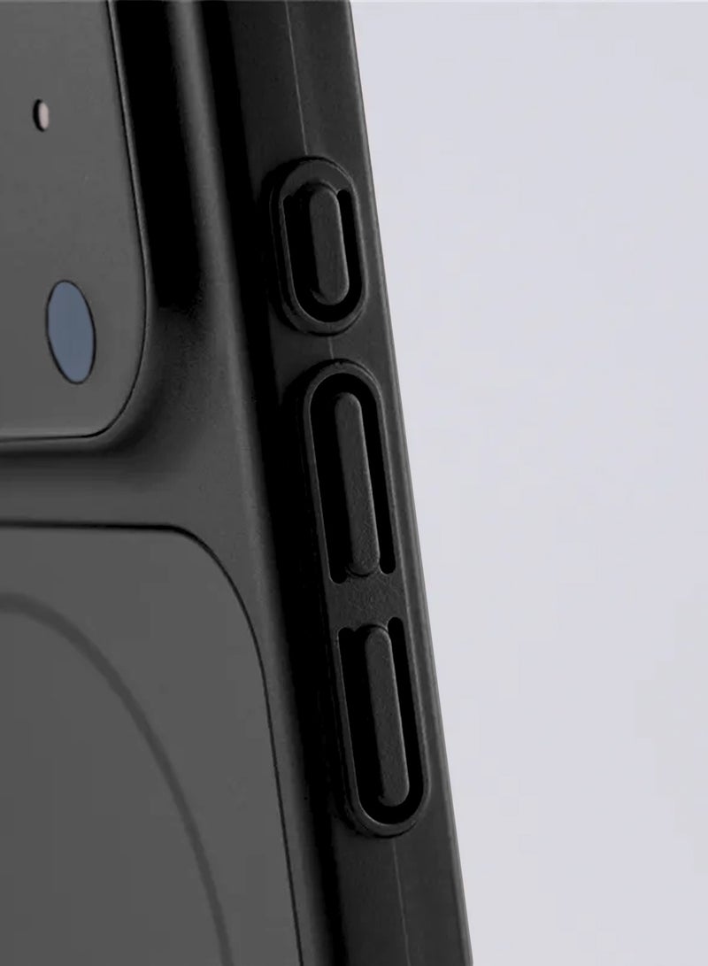 Wtech Apple iPhone 17 5G 2025 Premium Matte Silicone Material Shockproof with Anti-fingerprint Finish Case Cover (MCRPSN) - Black - Image 4