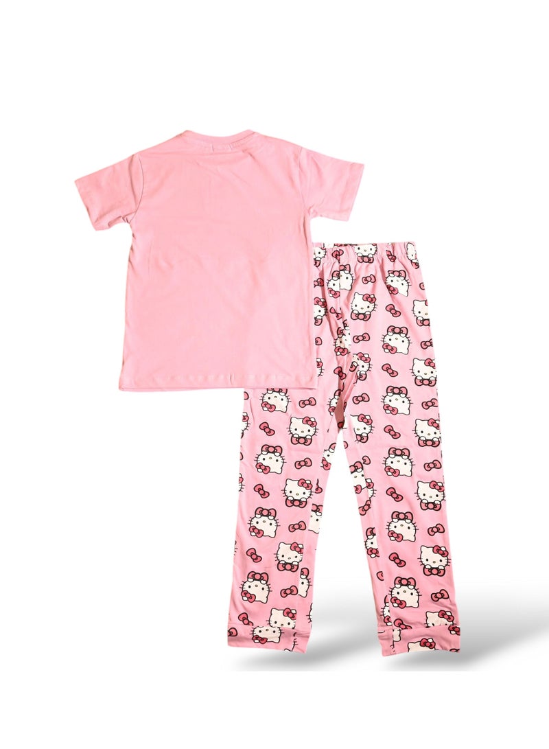 Hello Kitty HELLO KITTY GIRL SHORTSLEEVE PAJAMA SETS  - Image 4