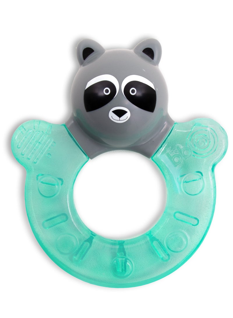 bbluv Gümi Freezable Teething Toy – BPA-Free, Soothing Relief for Babies, Soft & Textured for Gum Massage, Easy-to-Hold, Safe & Durable – Raccoon Design - Image 1
