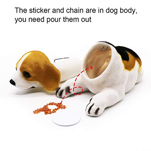 Rayberro Bobble Head Beagle, Car Decoration Nodding Dog Ornaments High Emulation Creative Dog Dashboard Crafts Gift for Car, Vehicle, Desk, Tabletop, Office Decor, Baby, Kids Toy - Image 5