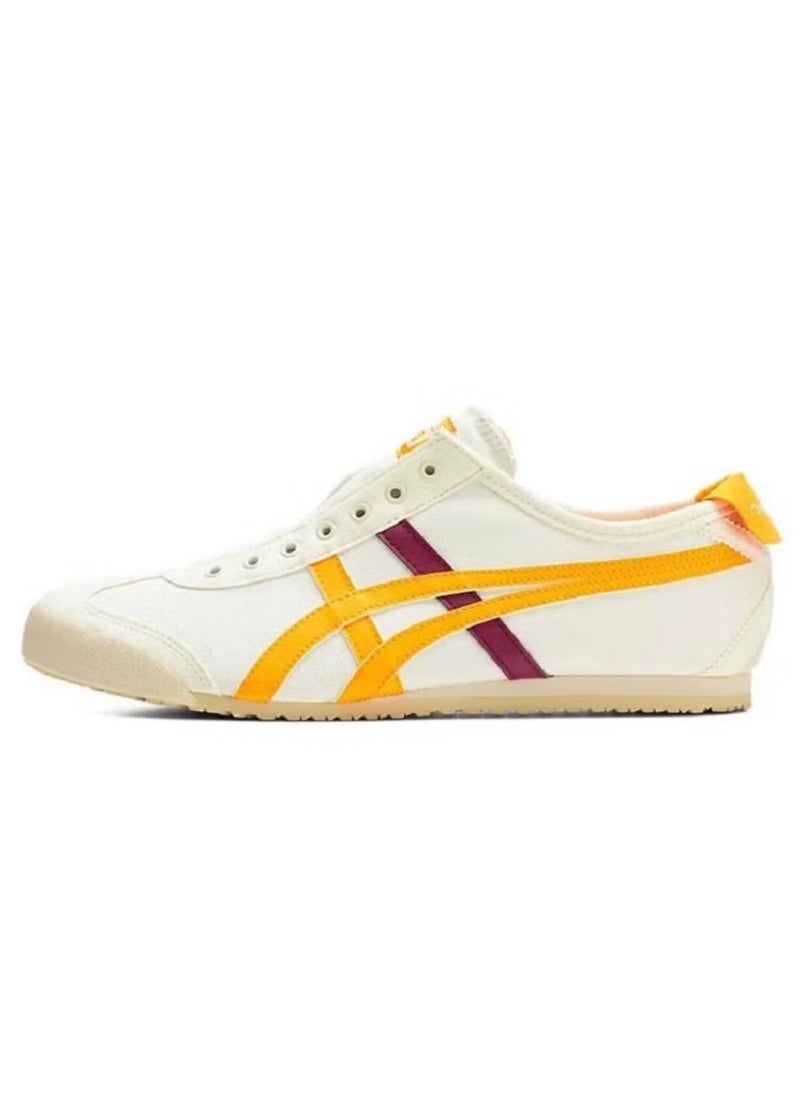 Onitsuka Tiger MEXICO 66 Slip-On Canvas Casual Shoes White/Yellow/Red  - Image 1