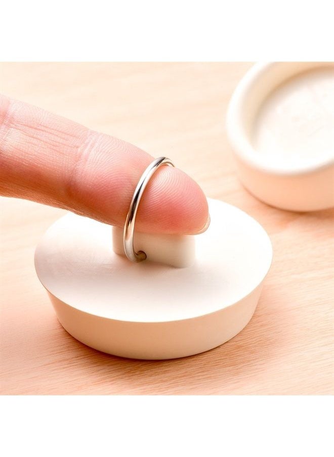 Hestya Tub Stopper Set Rubber Sink Stopper Drain Plug with Hanging Ring for Bathtub, Kitchen and Bathroom(,) 