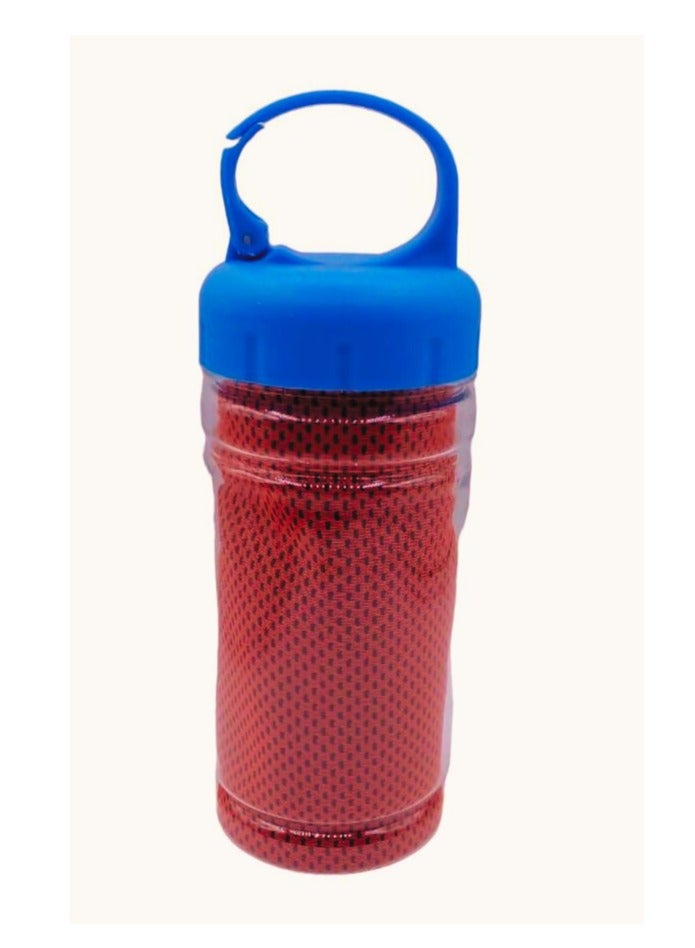 إس أف إم دبليو منشفة تبريد ممتصة للعرق - لون احمر 100x30سم - Image 1