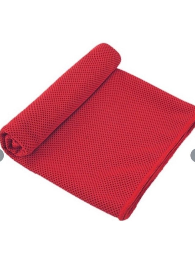 إس أف إم دبليو منشفة تبريد ممتصة للعرق - لون احمر 100x30سم - Image 2