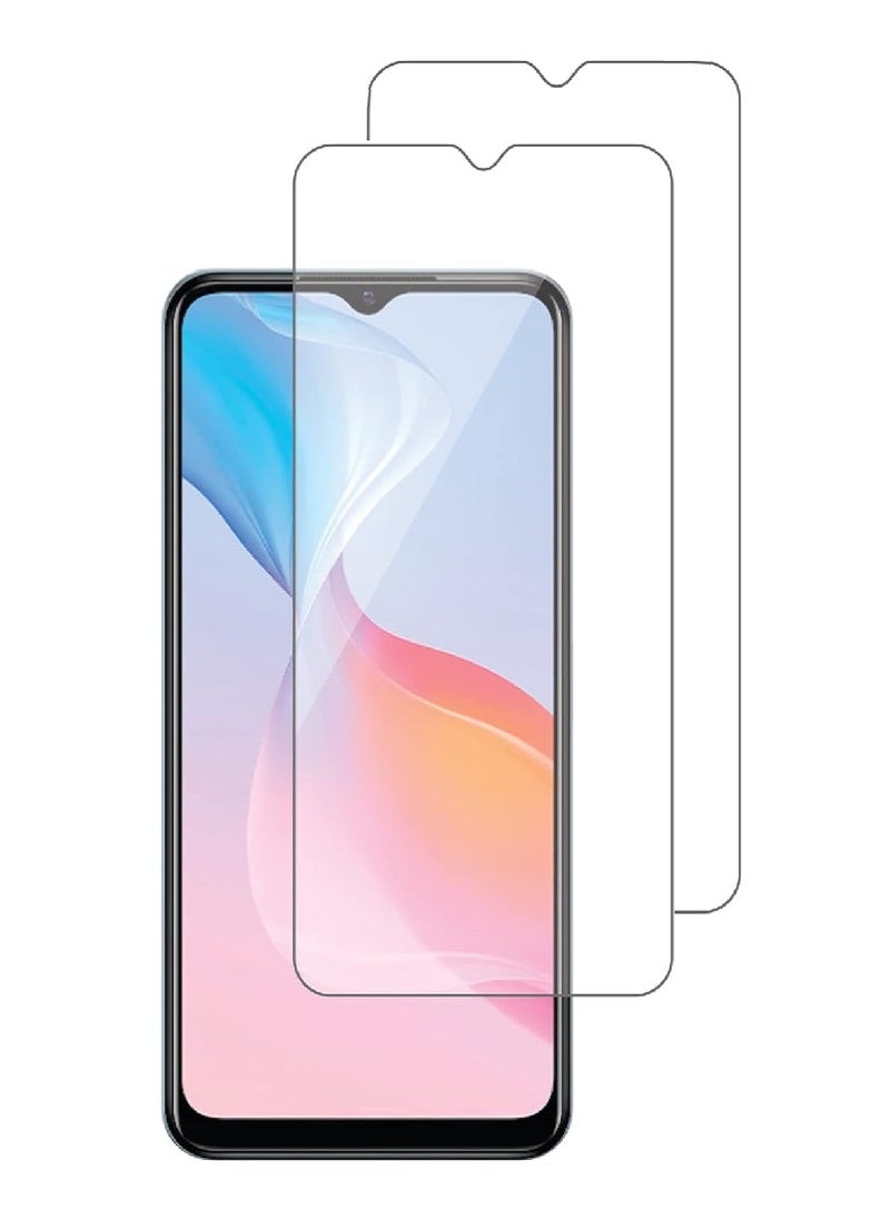 Super 2 Pieces Tempered Glass Screen Protector Clear Designed For vivo Y21 Full Screen Coverage And Bubble Free - Image 1