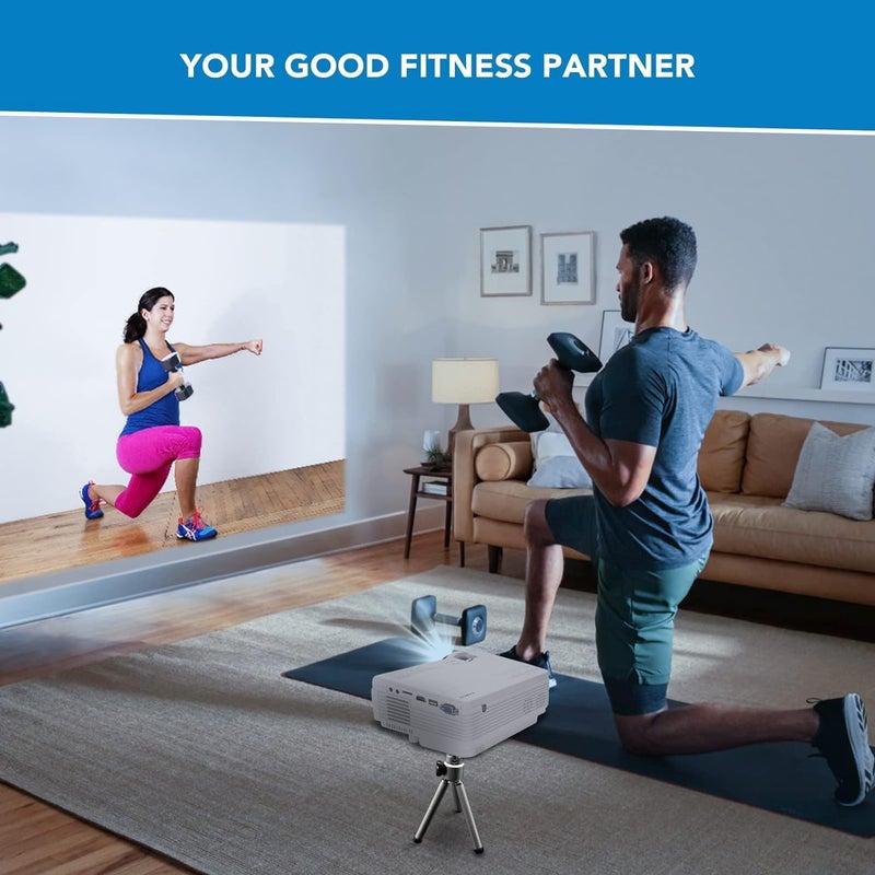 Bisha Video Projector HD 1080P Portable Projectors with 5G WiFi & Bluetooth, Compatible with TV Stick, HDMI, USB, PS5, iOS, Android Mirroring- Perfect for Home Theater (VEDIO PROJECTOR) - Image 5