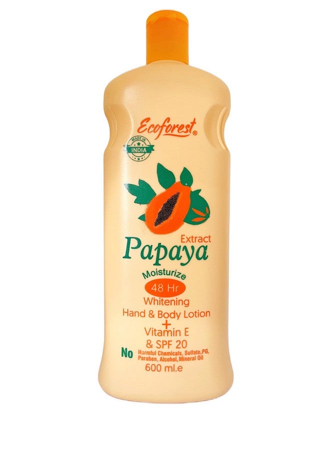 ECOFOREST Intensive care Advanced and Deep Moisture Nourishing Papaya Body Lotion | 600 ML - Image 1