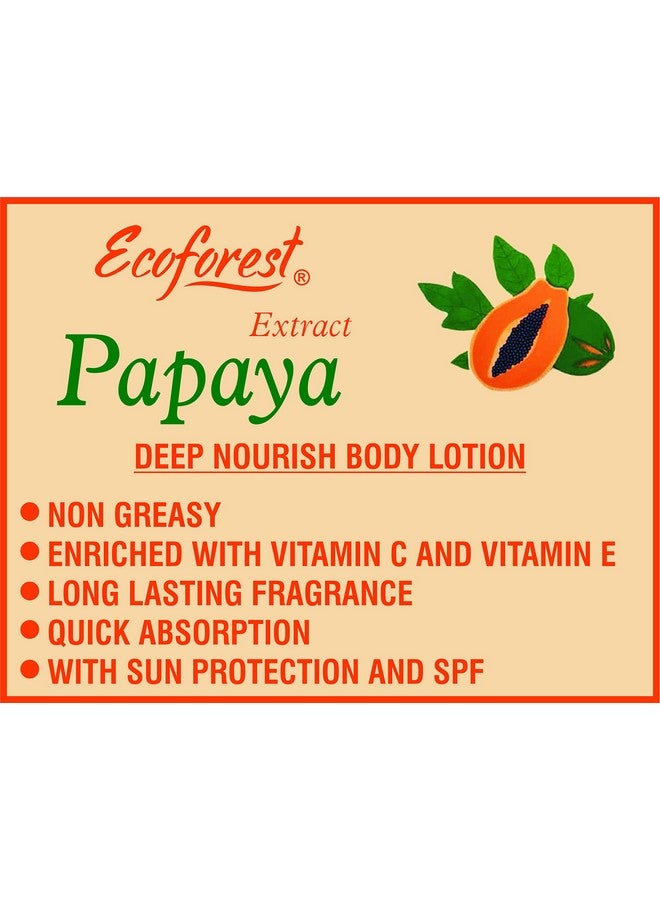 ECOFOREST Intensive care Advanced and Deep Moisture Nourishing Papaya Body Lotion | 600 ML - Image 3