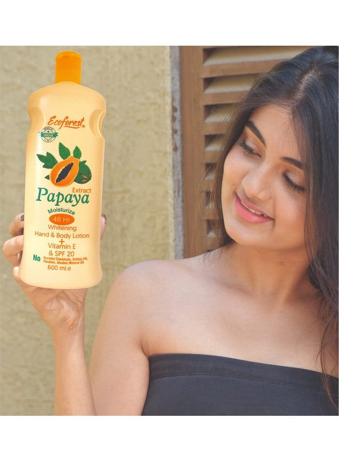 ECOFOREST Intensive care Advanced and Deep Moisture Nourishing Papaya Body Lotion | 600 ML - Image 5