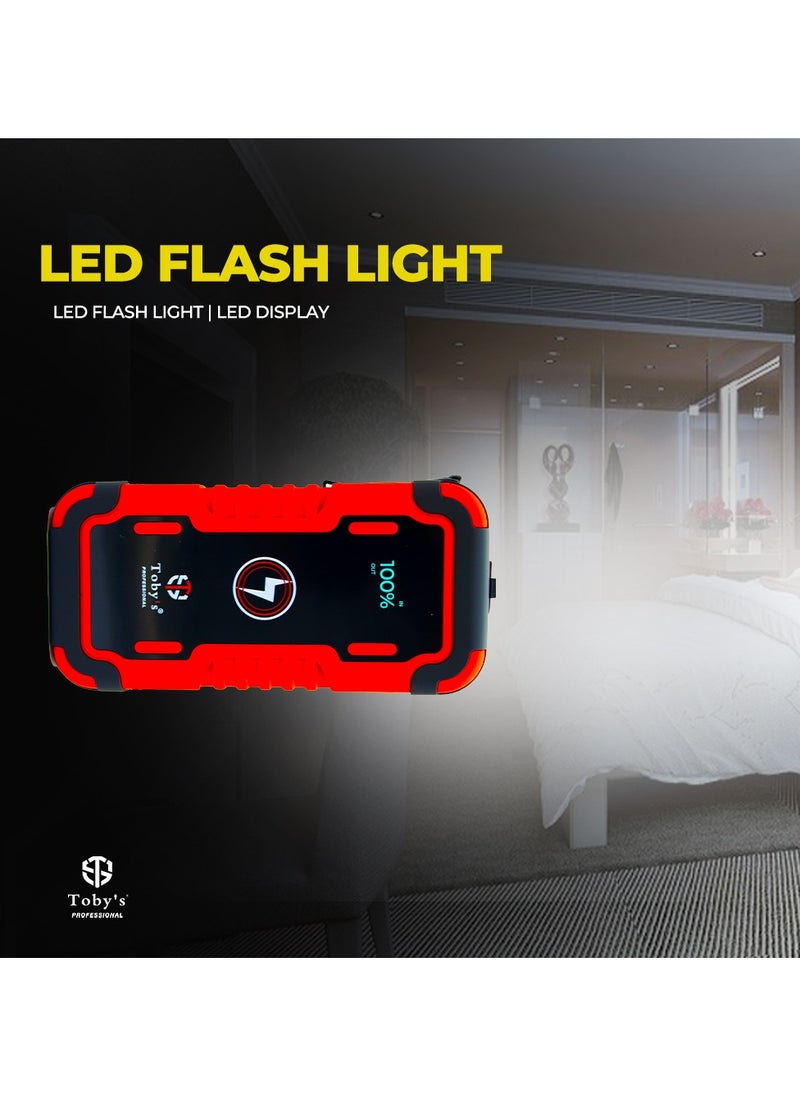 Toby's - Toby’s X8 Powerful Jump Starter for Cars 8000mAh and 29.6WH with Wireless Power Bank For Electronic Devices - Image 1