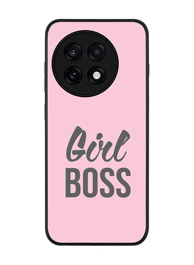 Stylizedd For OnePlus 13R / Ace 5 Pro Case,Slim fit Camera Protection, Shockproof Thin Phone cover  - Girl Boss (Pink)