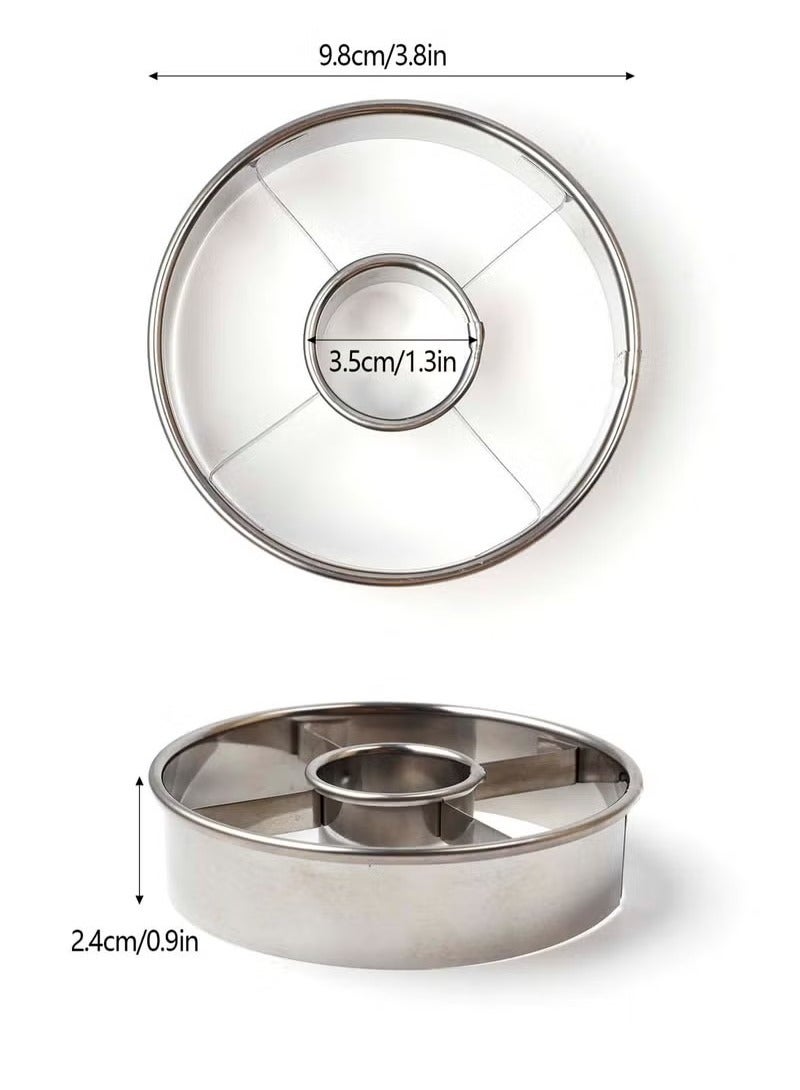 Beauenty Stainless Steel Donut Mold, Non stick Reusable Donut Mold for Home, Kitchen, Restaurant - Image 3