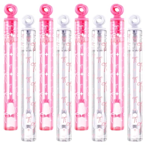 Rotatingpals 32 Pcs Pink Bow Bubble Wands Cute Bubbles Party Favors for Adult Summer Activity Birthday Party Goodie Bag Stuffers Gifts Wedding Supplies - Image 1