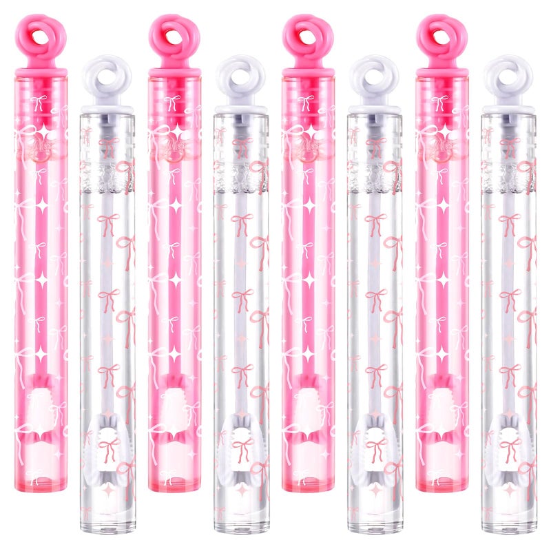 Rotatingpals 32 Pcs Pink Bow Bubble Wands Cute Bubbles Party Favors for Adult Summer Activity Birthday Party Goodie Bag Stuffers Gifts Wedding Supplies - Image 3