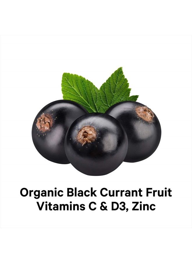 Codeage Black Elderberry Syrup, Vitamin C, Vitamin D, Zinc, Black Currant - Black Sambucus Liquid Drops Supplement for Kids & Adults – Elderberries Juice - Flavonoid, Vegan – 2-Month Supply – 4 fl oz - Image 4