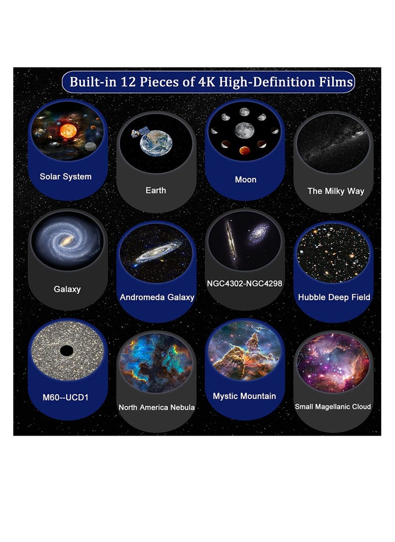 McDou 12-in-1 HD globe Milky Way starry sky projection lamp full of stars creative bedroom atmosphere light  - Image 3