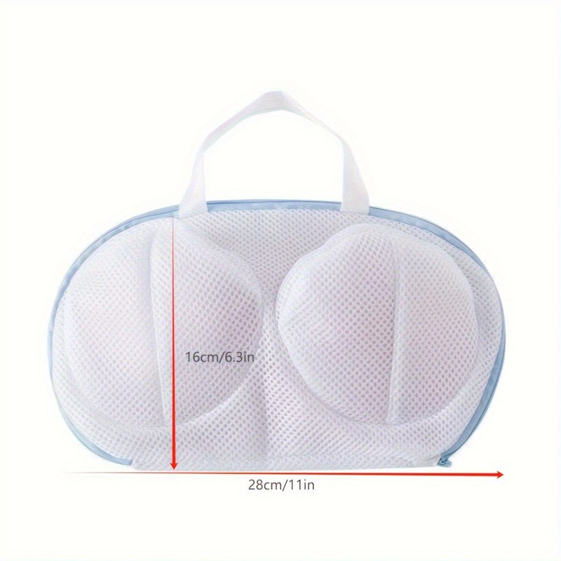 Single Piece Underwear Storage Bag Sturdy Laundry Bag for Bras Mesh Washing Protector With Zipper Closure Round Shape Cylindrical Shape Sold as Pack of One Delicate Clothing Laundry Bag - Image 4