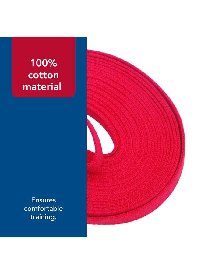 Coastal - Train Right - Cotton Web Dog Training Leash, Red, 5/8" x 15' - Image 5