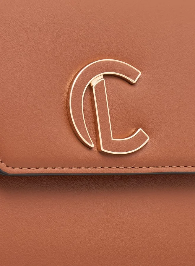لو كونفورت Logo Embossed Satchel Bag with Adjustable Strap