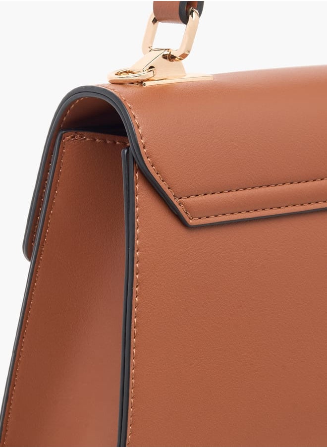 Le Confort - Logo Embossed Satchel Bag with Adjustable Strap - Image 1