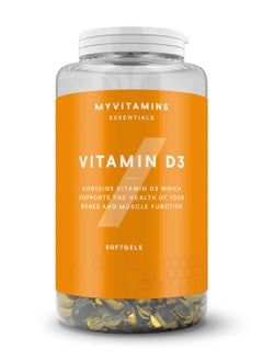 MYVITAMINS Vitamin D3 180 Capsules 
