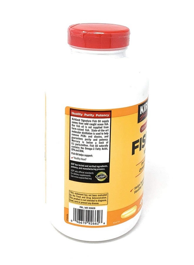 Kirkland Signature Fish Oil Concentrate With Omega3 Fatty Acids 800 Softgels 1000Mg  - Image 3