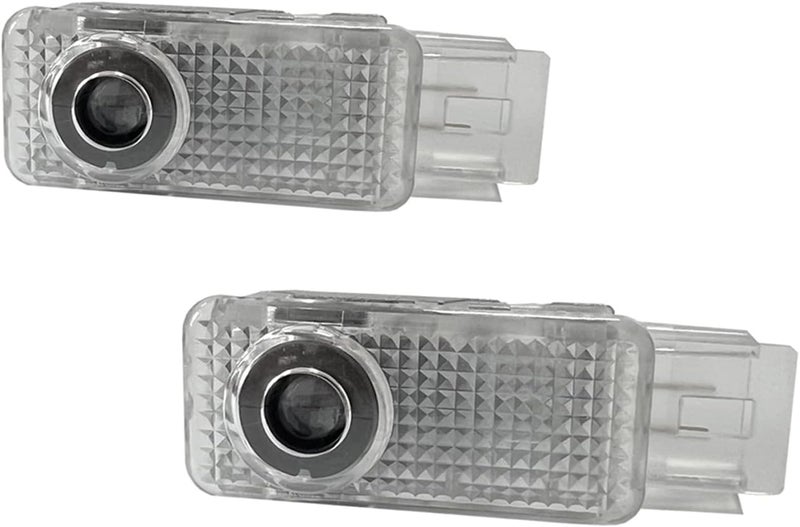 RLRHOO 2 Pcs Non-Fading Car Door LED Logo Projector Welcome Lamp Door Light Puddle Lights Kit for W203 C-Class 2001-2007 / CLK/SLK/SLR - Image 1