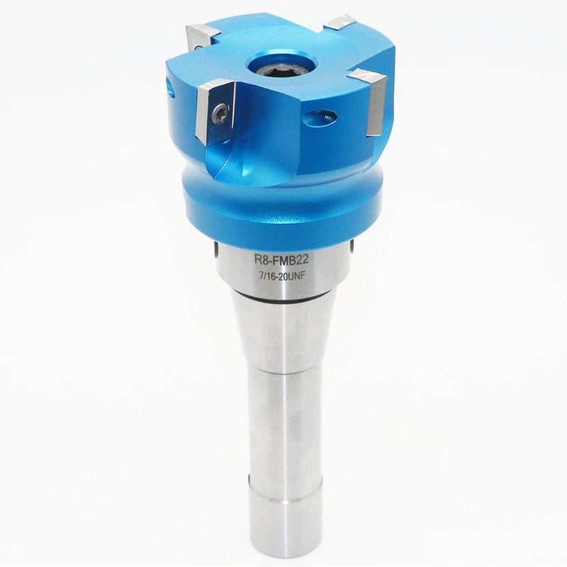 LingGan 2.5 Inch Face Milling Cutter Aluminum 400R 63MM CNC End Milling Cutter Holder + R8-FMB22 Shank Face Shell Mill Arbor + 4pcs APKT1604 Carbide Inserts + 8mm Hexagon Wrench + T15 Wrench CNC Machine Tools - Image 4