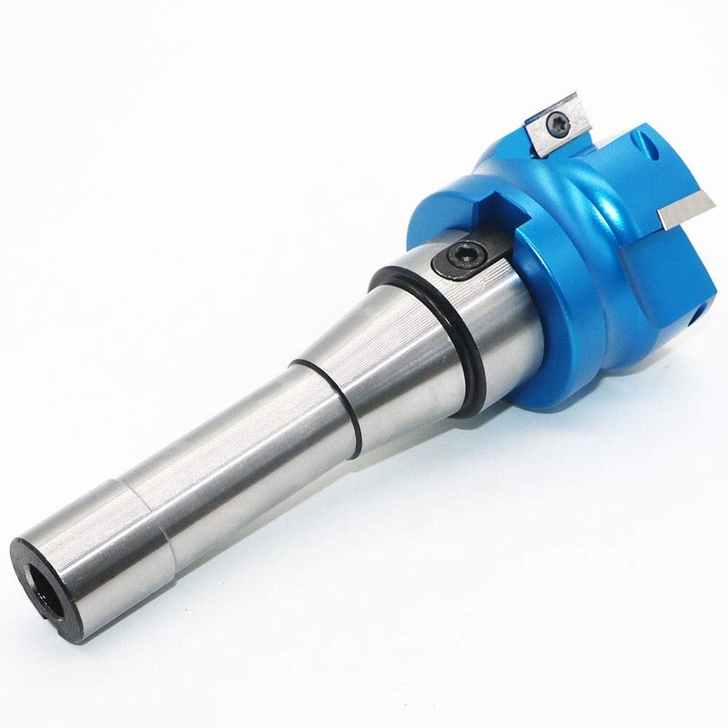 LingGan 2.5 Inch Face Milling Cutter Aluminum 400R 63MM CNC End Milling Cutter Holder + R8-FMB22 Shank Face Shell Mill Arbor + 4pcs APKT1604 Carbide Inserts + 8mm Hexagon Wrench + T15 Wrench CNC Machine Tools - Image 3