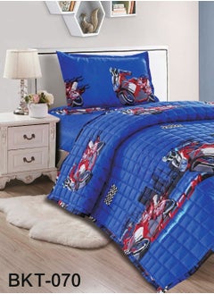 Moon 3 Piece Summer Childrens Quilt Set Microfiber 210x160 cm  - Image 2
