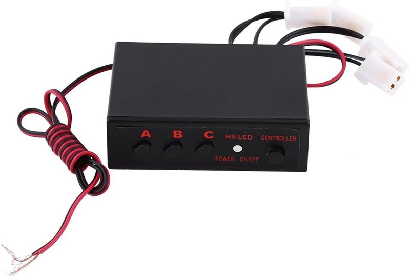 comfrt 4x3 LED Strobe Warning Light 12V Emergency Flashing Beacon Lamp for Car Van Truck (Color : Red and Blue) Internal Lights Of The Car - Image 5