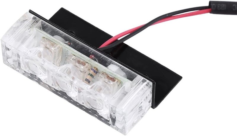 comfrt 4x3 LED Strobe Warning Light 12V Emergency Flashing Beacon Lamp for Car Van Truck (Color : Red and Blue) Internal Lights Of The Car - Image 4