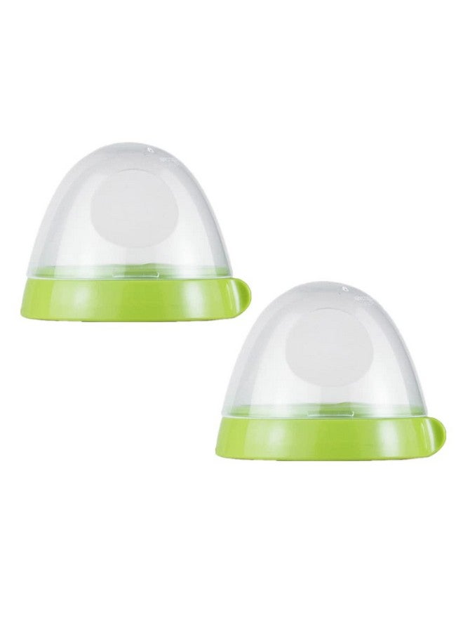 ROMIRUS أغطية وز Rings عنق زجاجات الرضاعة للأطفال متوافقة مع زجاجات كوموتومو، 2 قطعة، أخضر - Image 1