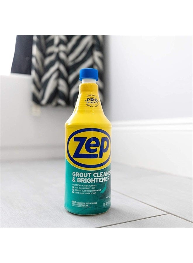 Zep Grout Cleaner and Brightener - 32 oz (Case of 2) - ZU104632 - Deep Cleaning Formula Removes Old Stains From Grout - Image 2