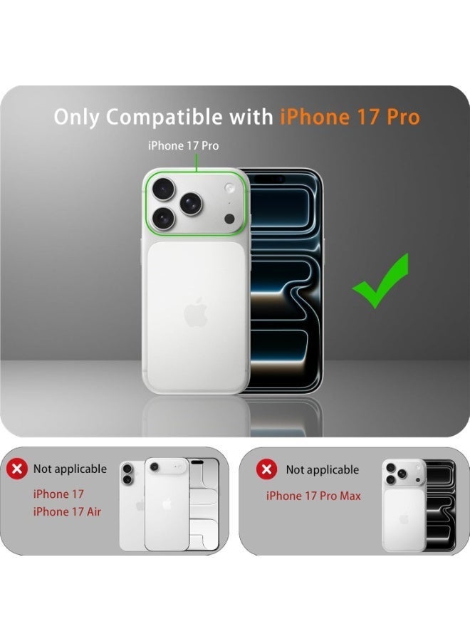 For iPhone 17 Pro Case Clear, Compatible with Magsafe, Anti-Yellow, Military-Grade Protection, Shockproof Slim Magnetic Phone Case Cover, Transparent Anti-Scratch Clear Back Magnetic Phone Cover - Image 2