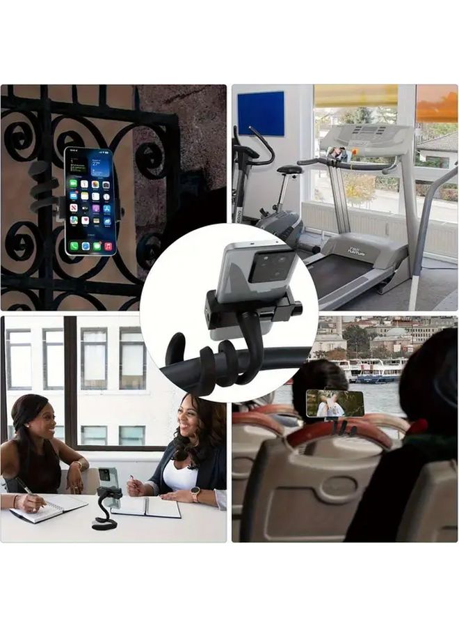 Black Adjustable 360 Degree Flexible Twistable Phone Camera Holder Mount 42cm Heavy Duty Arm - Image 1