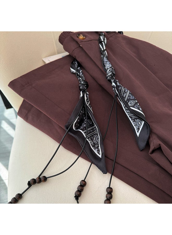 XINYANG Wide Leg Straight Pants Women 2025 Autumn High Waist Loose Straight Floor-Length Trousers - Image 4