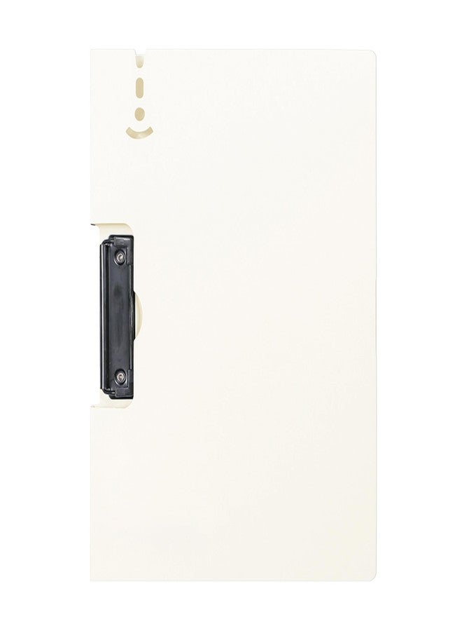 oddpod™ Horizontal A4 Clipboard, Semi-Hard Writing Board/Clip Pad Holder with Outer Cover/Multi-Function Plastic Document Paper Storage File Folder for Students & Professionals - Ivory - Image 1